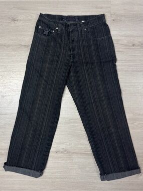 Point Zero Pinstripe Cropped Jeans